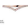 image:imagePANDORA Sparkling Wishbone Ring  Stackable Rose Gold Ring for Women  Gift for Her  With Gift BoxRose Gold