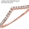 image:imagePANDORA Sparkling Wishbone Ring  Stackable Rose Gold Ring for Women  Gift for Her  With Gift BoxRose Gold