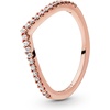 image:imagePANDORA Sparkling Wishbone Ring  Stackable Rose Gold Ring for Women  Gift for Her  With Gift BoxRose Gold