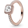 image:imagePANDORA Square Sparkle Halo Ring  Ring for Women  Layering or Stackable Ring Rose with Clear Cubic Zirconia  Gift for Her  With Gift BoxRose Gold