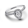 image:imagePANDORA Timeless Sparkling Pear Halo Ring  Layering or Stackable Ring  Ring with Cubic Zirconia  Gift for Her  Jewelry for Women with Gift BoxSterling Silver