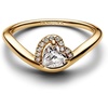 image:imagePANDORAWavy Heart RingGold PlatedSize 60with Gift Box