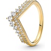 image:imagePANDORA Timeless Wish Tiara Ring  Modern Gold Ring for Women  Layering or Stackable Ring  Gift for Her  GoldPlated with Clear Cubic Zirconia  With Gift Box