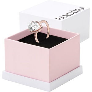 image:imagePANDORA Sparkling Teardrop Halo Ring Rose 14k Rose Gold Ring for Women  Layering or Stackable Ring  Gift for Her  With Gift BoxRose Gold