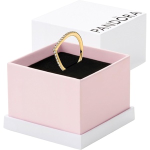 image:imagePANDORA Sparkling Wishbone Ring  Stackable Rose Gold Ring for Women  Gift for Her  With Gift BoxYellow Gold