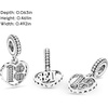 image:imagePANDORA 18th Celebration Dangle Charm  Bracelet Charm Moments Bracelets  Sterling Silver with Clear Cubic Zirconia  Gift for Her  Jewelry for Women with Gift Box