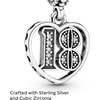 image:imagePANDORA 18th Celebration Dangle Charm  Bracelet Charm Moments Bracelets  Sterling Silver with Clear Cubic Zirconia  Gift for Her  Jewelry for Women with Gift Box