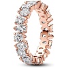 image:imagePANDORA Alternating Sparkling Band Ring  Rose Gold Ring for Women  Layering or Stackable Ring  Gift for Her  14k Rose with Cubic Zirconia  With Gift Box
