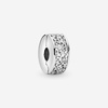 image:imagePANDORA Clear Pave Clip Charm  Compatible with PANDORA Moments  Gift for Her  Made with Sterling Silver Silicone amp Cubic Zirconia  with Gift Box