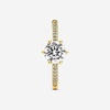 image:imagePANDORA Clear Sparkling Crown Solitaire Ring Shine 14k GoldPlated Ring for Women with Cubic Zirconia  Gift for Her  With Gift Box