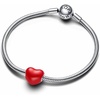 image:imagePANDORA Moments ColorChanging Hidden Message Heart Charm  Sterling Silver Charm with Red Enamel  Jewelry for Women  Includes Gift Box