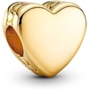 image:imagePANDORA Moments Engravable Heart Charm  Jewelry for Women  Includes Gift Box14k goldplated unique metal blend