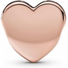 image:imagePANDORA Moments Engravable Heart Charm  Jewelry for Women  Includes Gift Box14k rose goldplated unique metal blend
