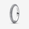 image:imagePANDORA Pav SingleRow Ring  Layering or Stackable Ring  Silver Ring for Women  Gift for Her  Sterling Silver with Clear Cubic Zirconia  With Gift Box