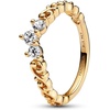 image:imagePANDORA Regal Swirl Tiara Ring  14k Ring for Women  Gift for Her  Jewelry for Women Shine with Clear Cubic Zirconia  With Gift BoxYellow Gold