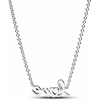 image:imagePANDORA Sparkling Handwritten Love Collier Necklace  Sterling Silver Necklace with Cubic Zirconia for Women  PANDORA Moments Jewelry  Gift for Women  Includes Gift Box  177