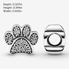 image:imagePANDORA Sparkling Paw Print Charm  Compatible with PANDORA Moments  Stunning Womens Jewelry  Gift for Her  Made with Sterling Silver amp Cubic Zirconia  With Gift Box