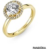 image:imagePANDORA Sparkling Round Halo Ring  Statement or Promise Ring for Women  Gift for Her  Jewelry for Women Shine 14k Gold with Clear Cubic Zirconia  With Gift Box