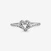 image:imagePANDORA Sparkling Wishbone Heart Ring  Stackable Ring for Women  Gift for Her with Clear Cubic Zirconia  With Gift BoxSterling Silver
