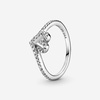 image:imagePANDORA Sparkling Wishbone Heart Ring  Stackable Ring for Women  Gift for Her with Clear Cubic Zirconia  With Gift BoxSterling Silver