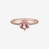 image:imagePANDORA Tiara Wishbone Ring  Gift for Her  14k Rose Gold Ring for Women Rose with Clear Cubic Zirconia  Jewelry for Women with Gift Box