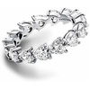 image:imagePANDORA Timeless Band of Clear Hearts Ring  Sterling Silver Ring with Cubic Zirconia  Jewelry for Women  Includes Gift Box
