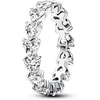 image:imagePANDORA Timeless Band of Clear Hearts Ring  Sterling Silver Ring with Cubic Zirconia  Jewelry for Women  Includes Gift Box