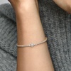 image:imagePANDORA Timeless Sparkling Halo Tennis Bracelet  14K Gold Plated Unique Metal Blend and Cubic Zirconia  Jewelry for Women  Includes Gift Box160 Centimeters