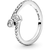 image:imagePANDORA Two Sparkling Hearts Ring  Sterling Silver Ring for Women  Gift for Her  Sterling Silver with Clear Cubic Zirconia  With Gift Box