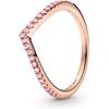 image:imagePANDORA Wish Sparkling Pink Ring  Rose Gold Ring for Women  Layering or Stackable Ring  Gift for Her  14k Rose with Pink Cubic Zirconia  With Gift Box