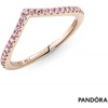 image:imagePANDORA Wish Sparkling Pink Ring  Rose Gold Ring for Women  Layering or Stackable Ring  Gift for Her  14k Rose with Pink Cubic Zirconia  With Gift Box