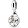 image:imagePandora Sparkling Family Tree Dangle  Compatible Moments  14K Gold amp Sterling Silver Charm with Cubic Zirconia  Gift with Gift Box