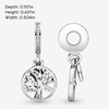 image:imagePandora Sparkling Family Tree Dangle  Compatible Moments  14K Gold amp Sterling Silver Charm with Cubic Zirconia  Gift with Gift Box