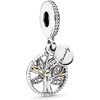 image:imagePandora Sparkling Family Tree Dangle  Compatible Moments  14K Gold amp Sterling Silver Charm with Cubic Zirconia  Gift with Gift Box