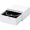 image:imagePANDORA Timeless Sparkling Halo Tennis Bracelet  14K Gold Plated Unique Metal Blend and Cubic Zirconia  Jewelry for Women  Includes Gift Box71 Inches