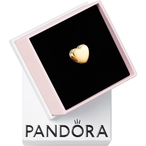 image:imagePANDORA Moments Engravable Heart Charm  Jewelry for Women  Includes Gift Box14k goldplated unique metal blend