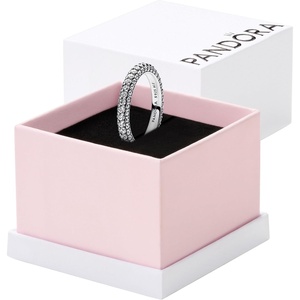 image:imagePANDORA Pav SingleRow Ring  Layering or Stackable Ring  Silver Ring for Women  Gift for Her  Sterling Silver with Clear Cubic Zirconia  With Gift Box