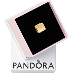 image:imagePANDORA Sparkling Dice Charm  14K GoldPlated Charm with Cubic Zirconia  Jewelry for Women  Includes Gift Box