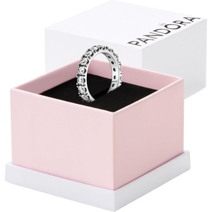 image:imagePANDORA Sparkling Row Eternity Ring  Silver Ring for Women  Layering or Stackable Ring  Gift for Her  Sterling Silver with Clear Cubic Zirconia  With Gift Box