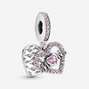 image:imagePANDORA Heart amp Mom Dangle Charm  Compatible Moments Bracelets  Jewelry for Women  Made with Sterling Silver amp Cubic Zirconia  with Gift Box