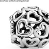 image:imagePANDORA Hearts All Over Charm  Openwork Heart Design  HandFinished  Jewelry for Women with Gift Box  Compatible Moments Charm Bracelets  Sterling Silver