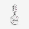 image:imagePANDORA Jewelry Forever Sisters Dangle Charm  Compatible with PANDORA Moments  Sterling Silver Charm with Cubic Zirconia  Gift with Gift Box