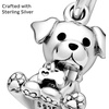 image:imagePANDORA Labrador Puppy Dog Dangle Charm  Compatible with PANDORA Moments  Sterling Silver amp Enamel  Gift for Her  Jewelry for Women with Gift Box