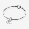 image:imagePANDORA Linked Sister Hearts Split Dangle Charm  Compatible with PANDORA Moments  Jewelry for Women  Gift for Her  Made with Sterling Silver amp Cubic Zirconia  With Gift Box
