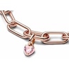 image:imagePANDORA ME Pink Chakra Heart Mini Dangle Charm  14K Rose GoldPlated Charm with ManMade Crystal amp Enamel  Jewelry for Women  Includes Gift Box