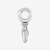image:imagePANDORA Mom Script Heart Dangle Charm  Gift for Her  Compatible with PANDORA Moments  Sterling Silver with Cubic Zirconia amp Enamel  With Gift Box