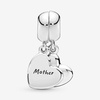 image:imagePANDORA Mother amp Son Heart Split Dangle Charm  Gift for Her  Compatible with PANDORA Moments  Sterling Silver with Enamel  With Gift Box