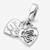 image:imagePANDORA Rose Heart Padlock Dangle Charm  Compatible Moments  Stunning Womens Jewelry  Made with Sterling Silver  With Gift Box