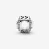 image:imagePANDORA Sparkling Leveled Hearts Charm  Gift for Her  Compatible Moments  Sterling Silver with Cubic Zirconia  With Gift Box
