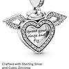 image:imagePandora Hearts amp Angel Wings Dangle Charm  Compatible with Pandora Moments  Gift for Her  Made with Sterling Silver amp Cubic Zirconia  with Gift Box